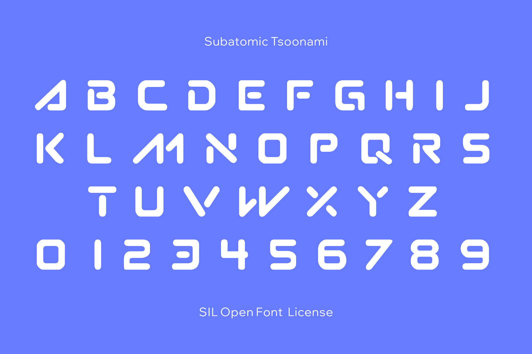 Subatomic Tsoonami - Tech Font