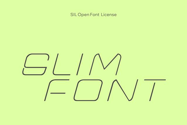 Slim Tech Font
