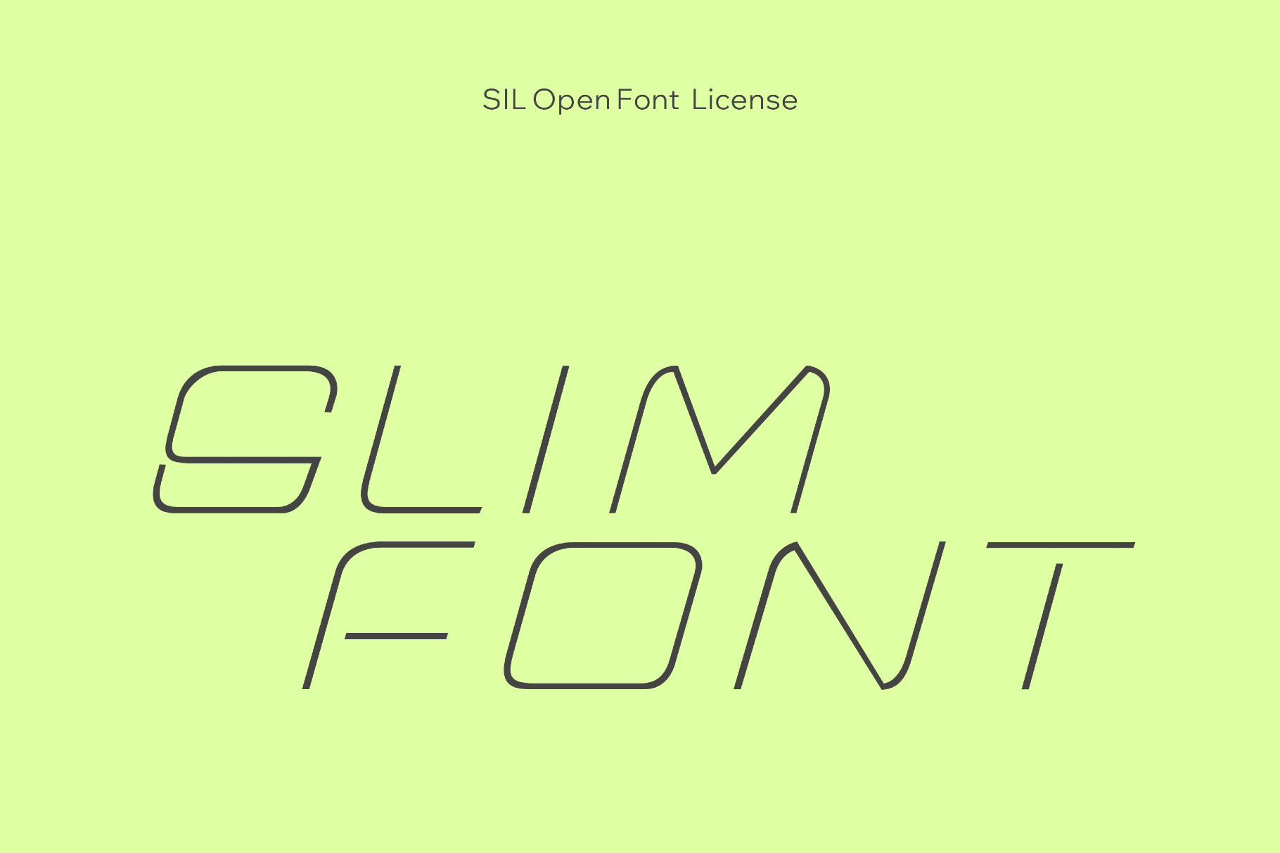 Slim Tech Font