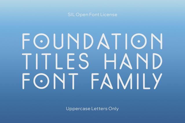 FoundationTitlesHand Font Family