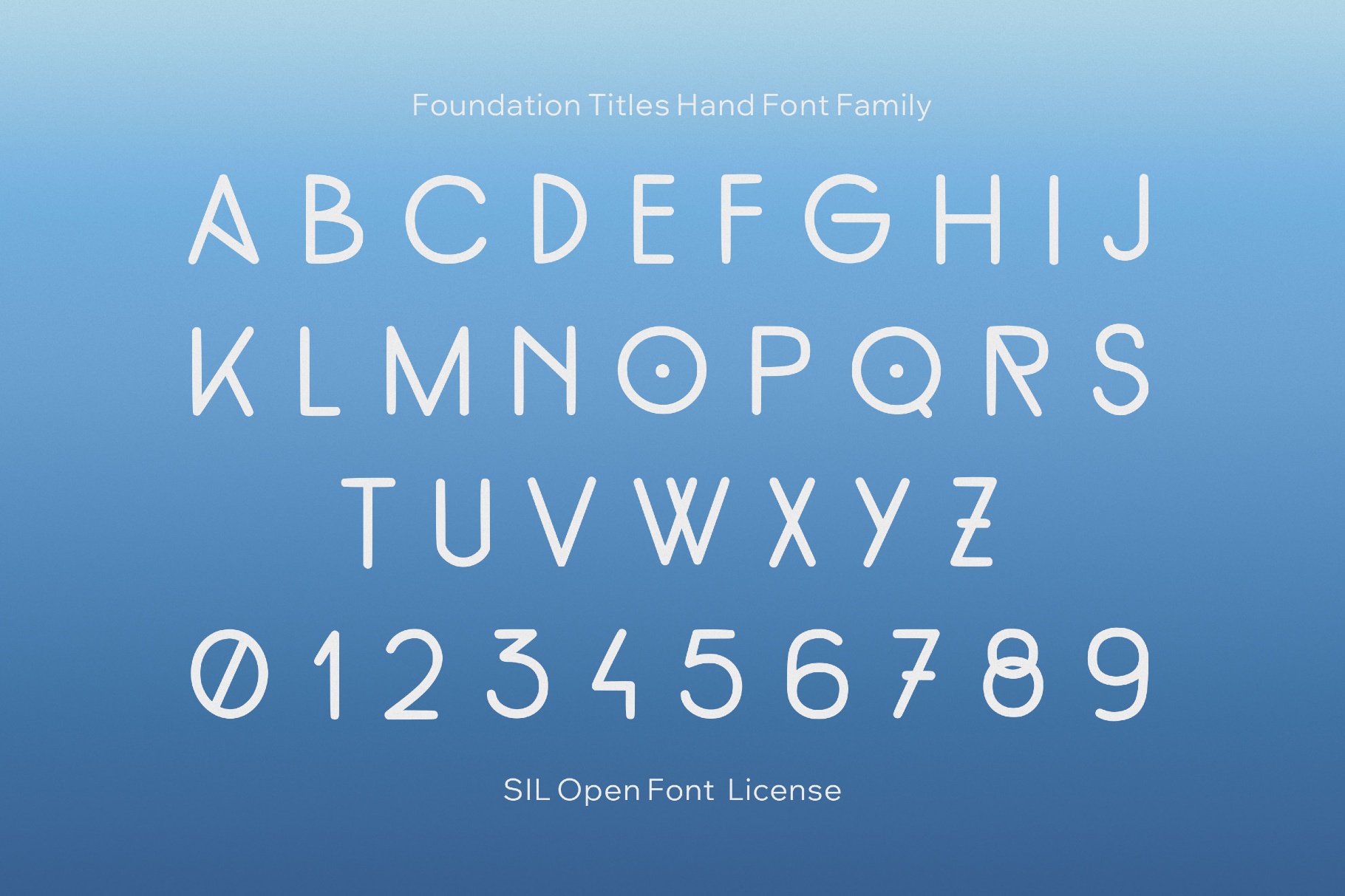 FoundationTitlesHand Font Family