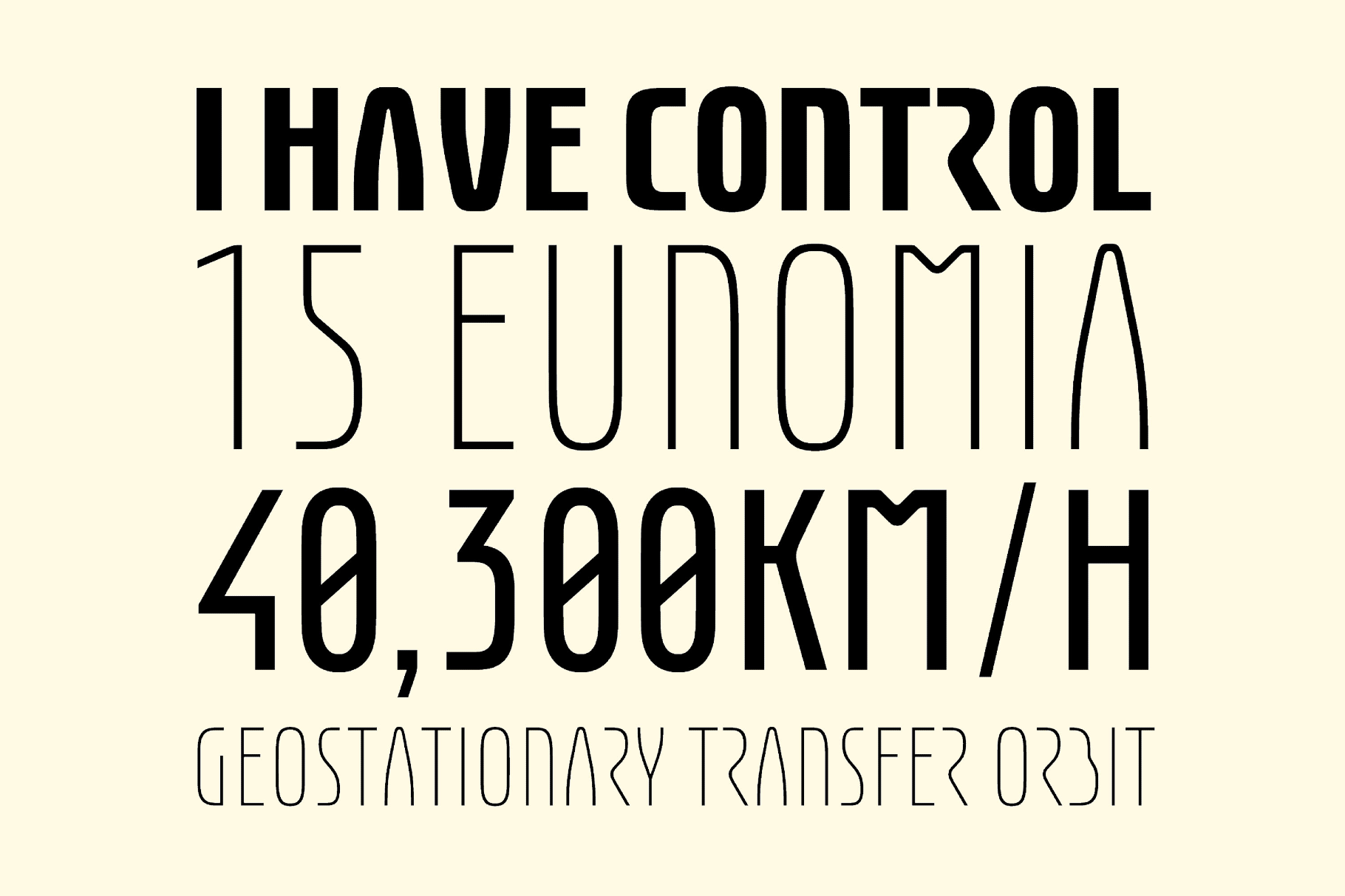 Eunomia Space Font Family