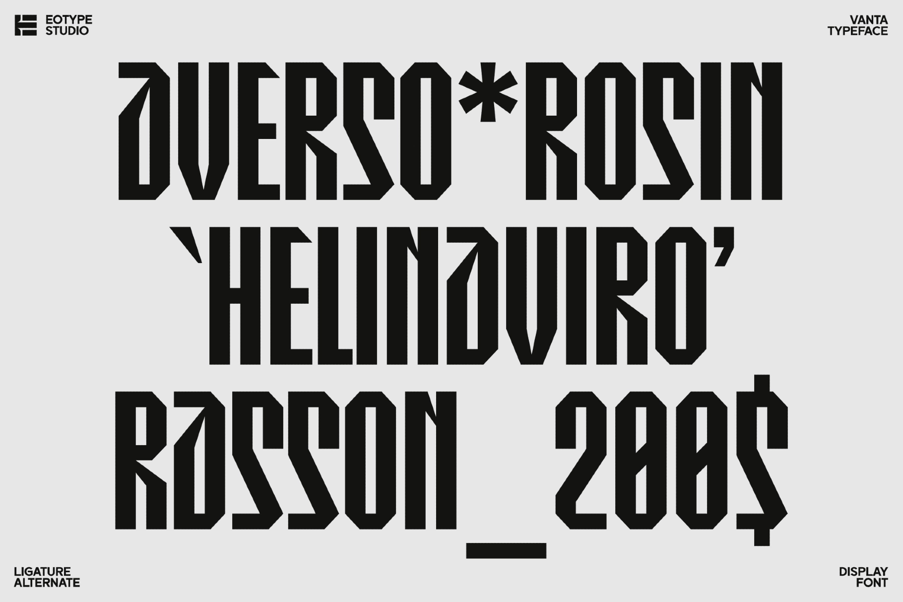 Vanta - Display Blackletter Font