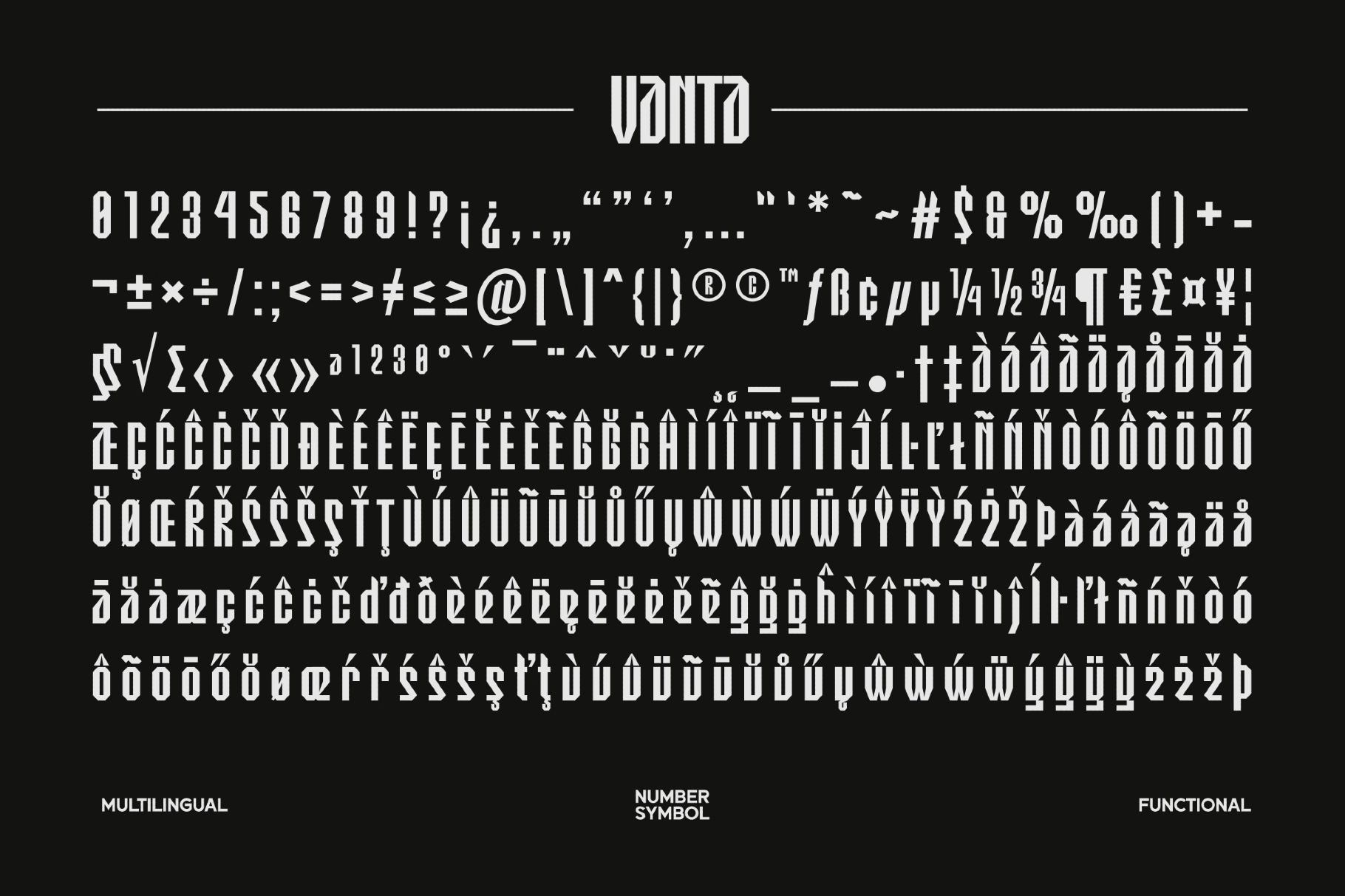 Vanta - Display Blackletter Font