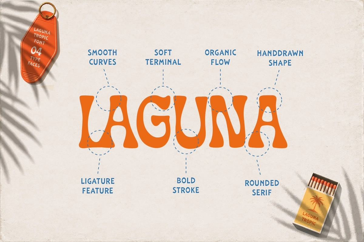 Laguna Tropic – Tropical Display Font Duo