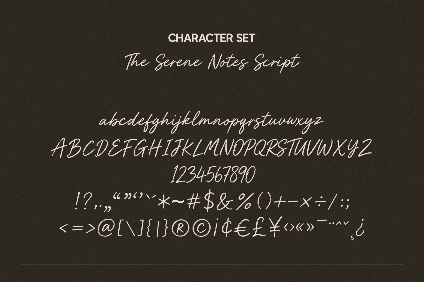 Serene Notes – Handmade Font Duo