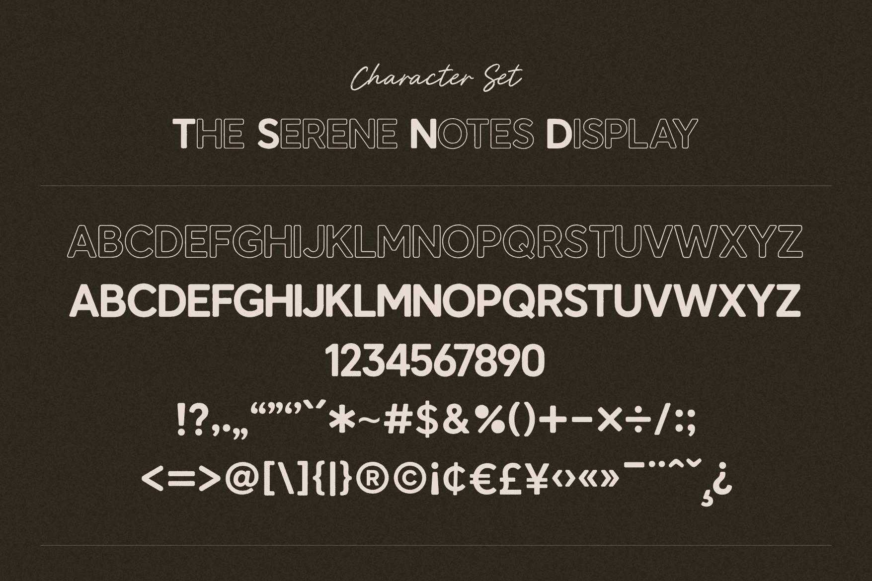 Serene Notes – Handmade Font Duo