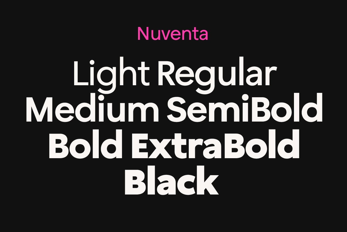 Nuventa - Humanist Sans Serif Font Family