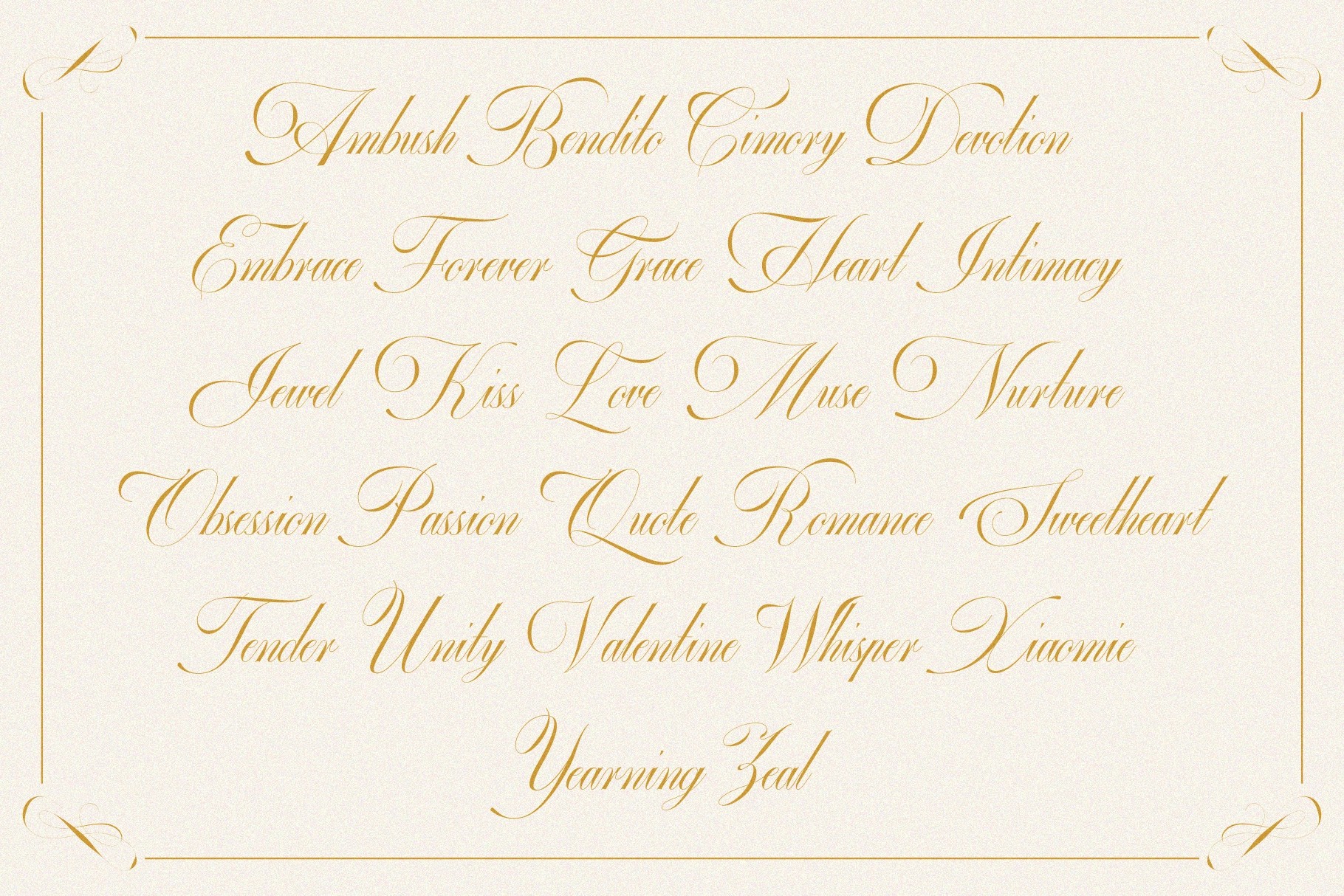 GEFUHATPIN — Elegant Calligraphy Font