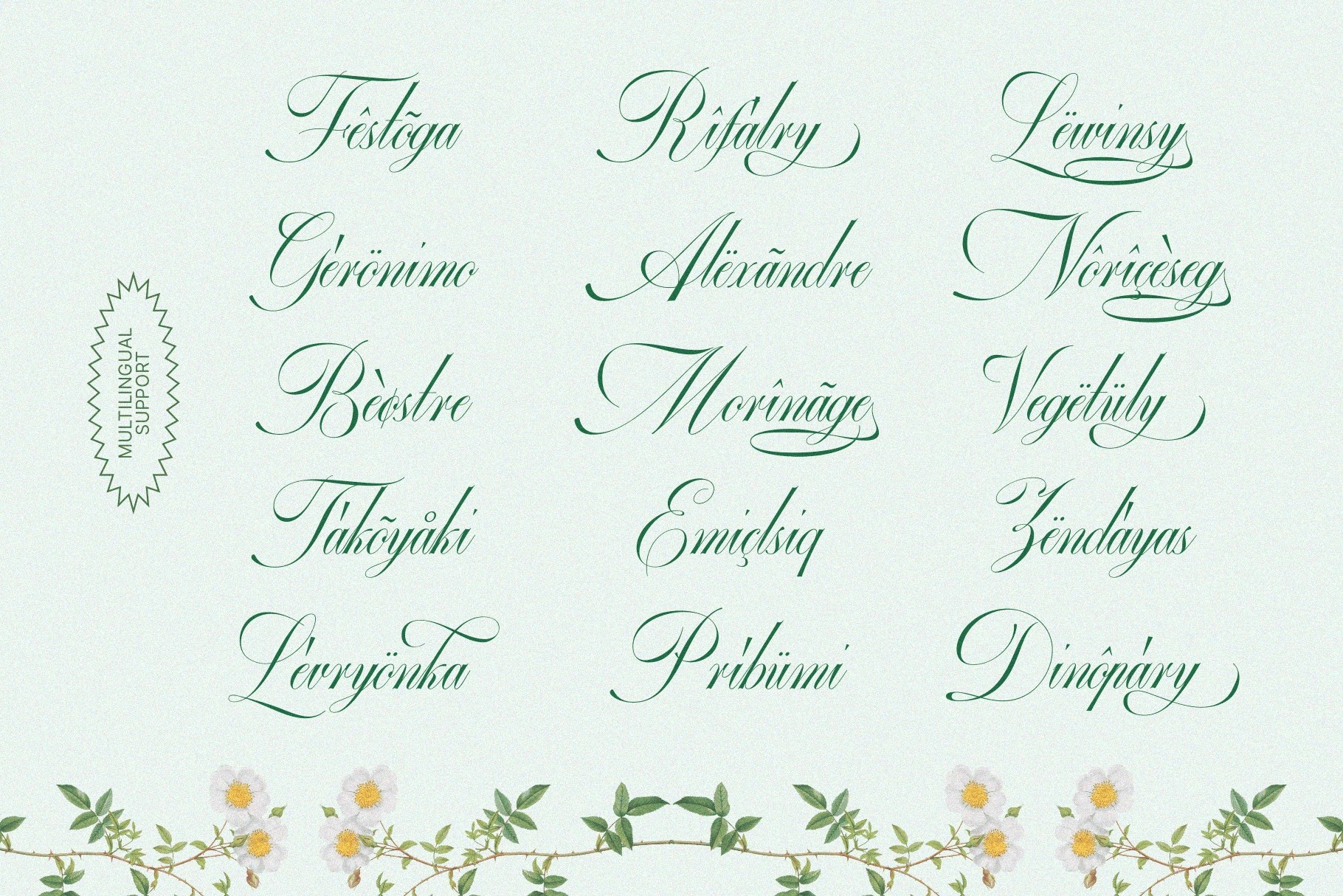 GEFUHATPIN — Elegant Calligraphy Font