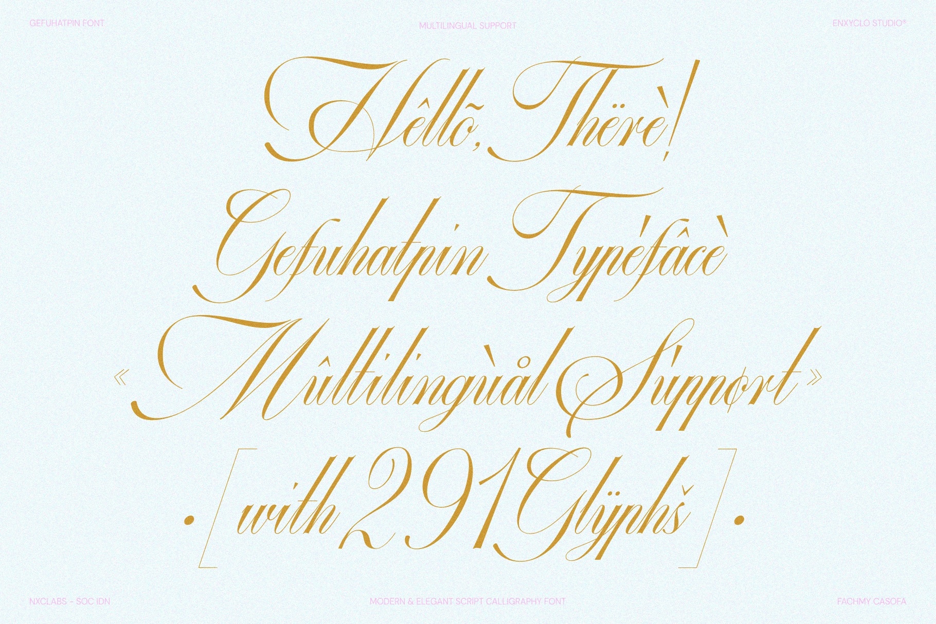 GEFUHATPIN — Elegant Calligraphy Font
