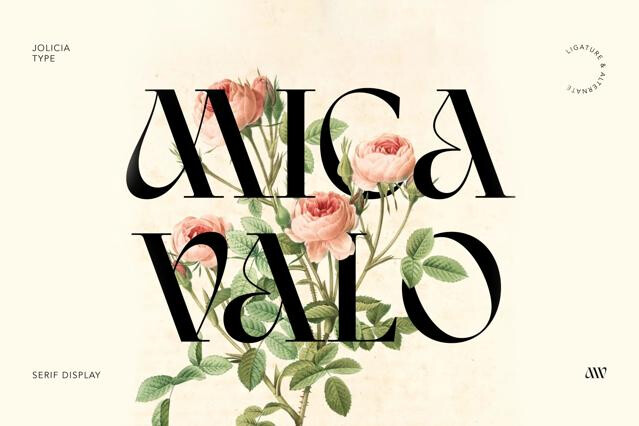 Mica Valo - Elegant Serif Display Font