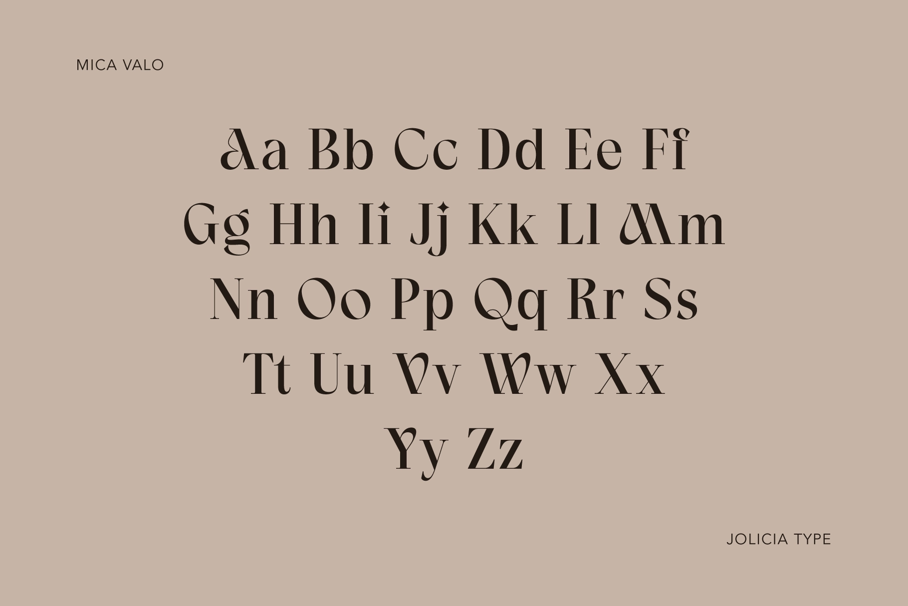 Mica Valo - Elegant Serif Display Font