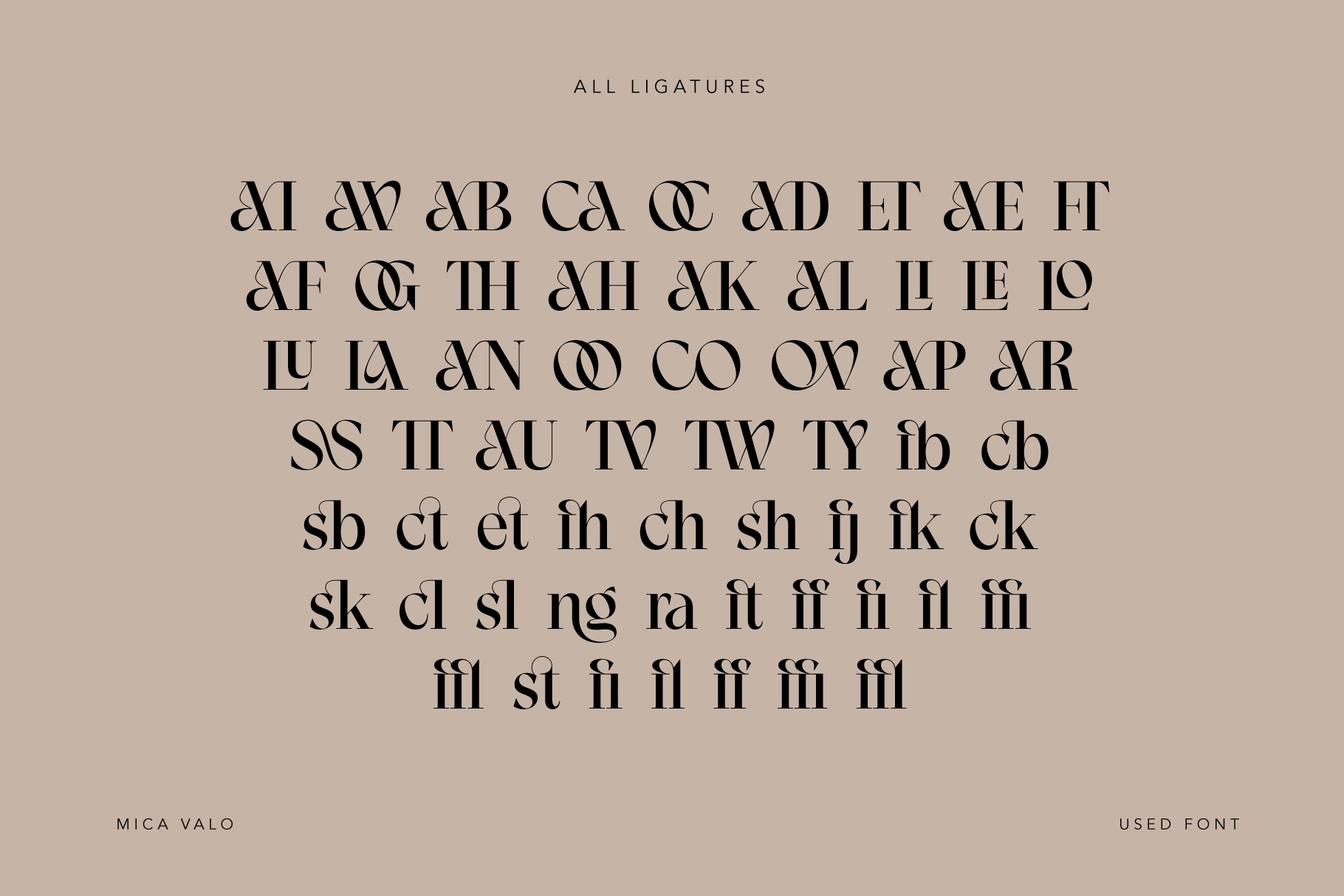 Mica Valo - Elegant Serif Display Font