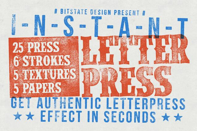 Instant Letterpress Effect