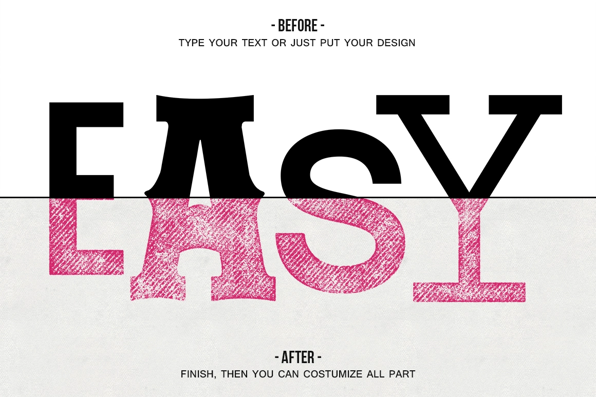 Instant Letterpress Effect