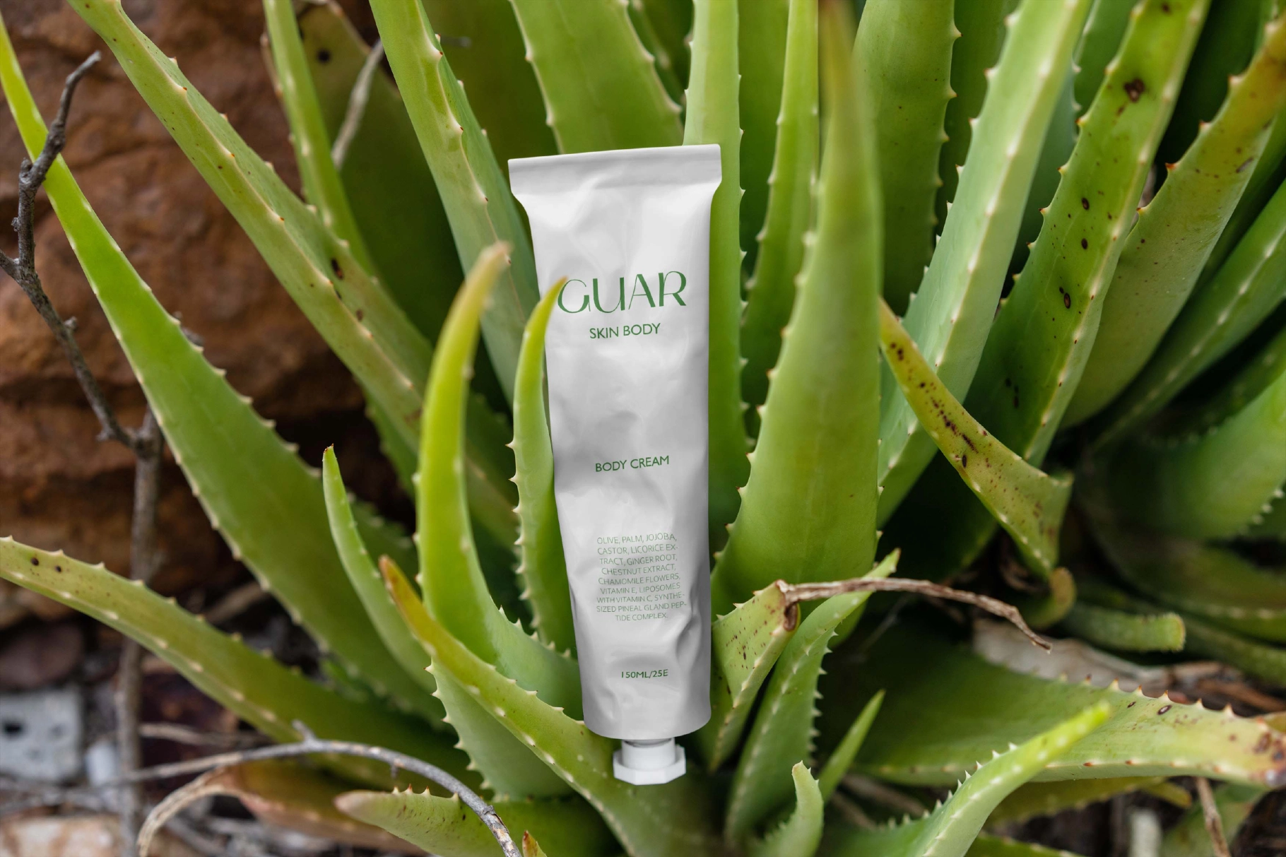 Tropical Cosmetic Tube Mockups