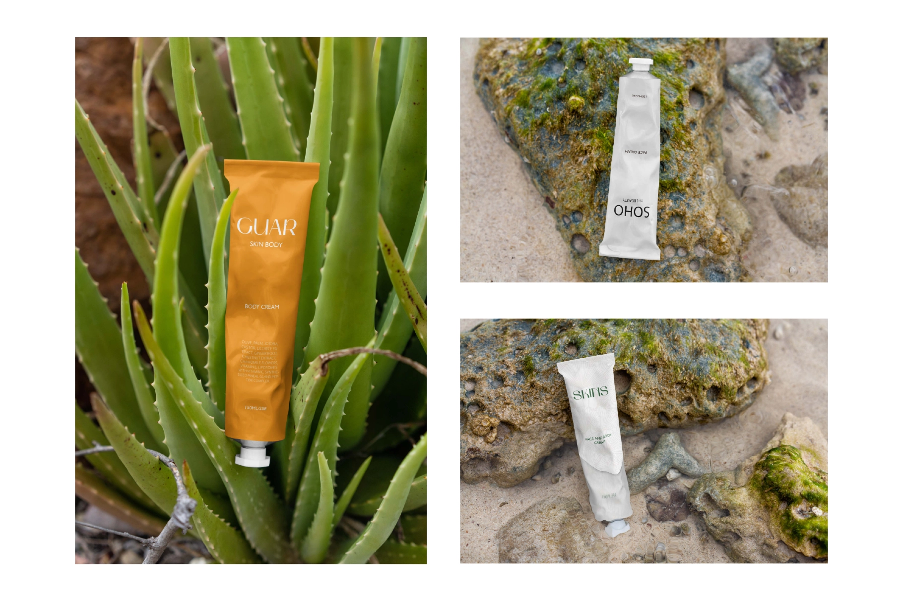 Tropical Cosmetic Tube Mockups