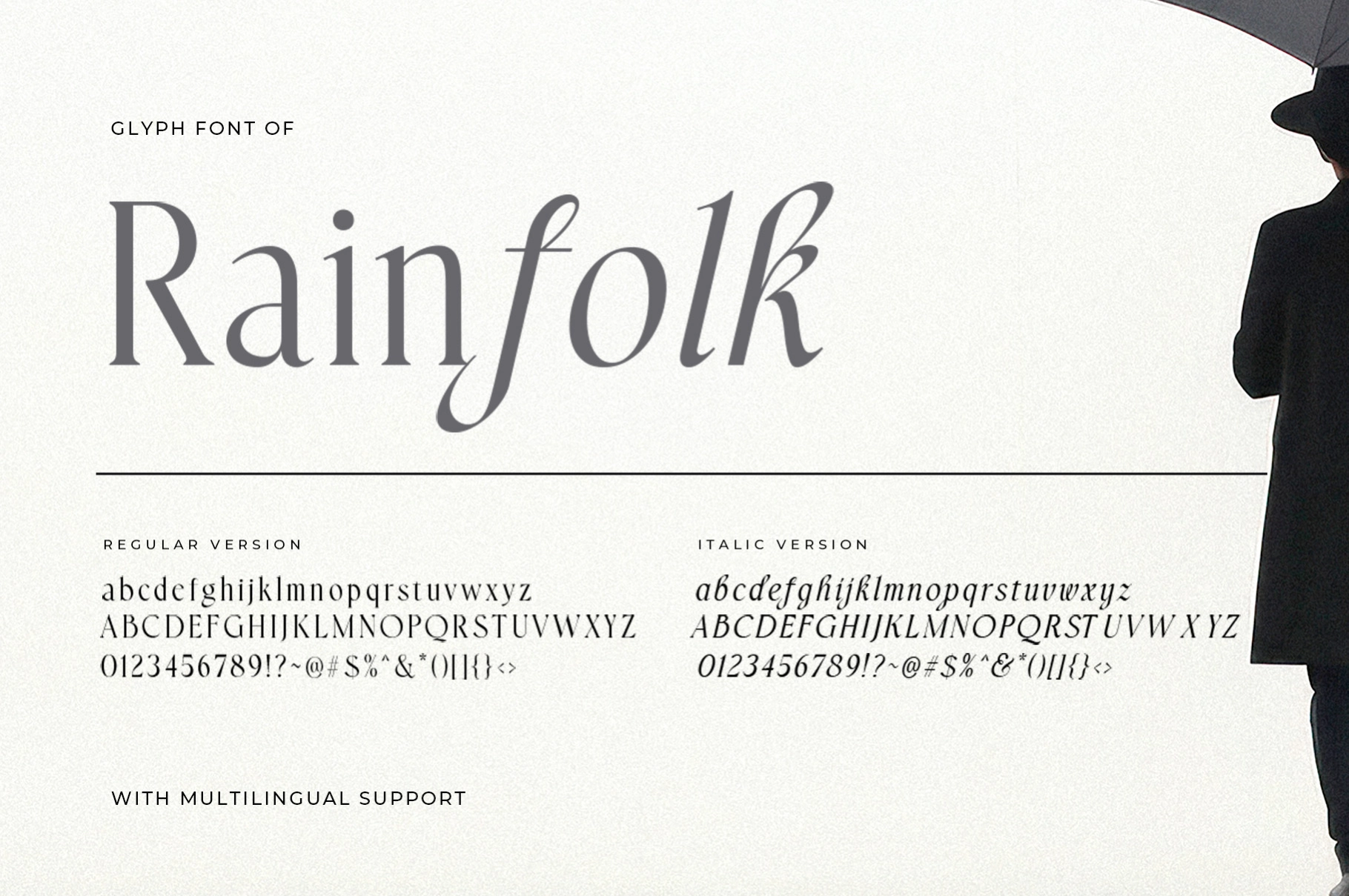 Rainfolk - Classic Minimalist Serif Font