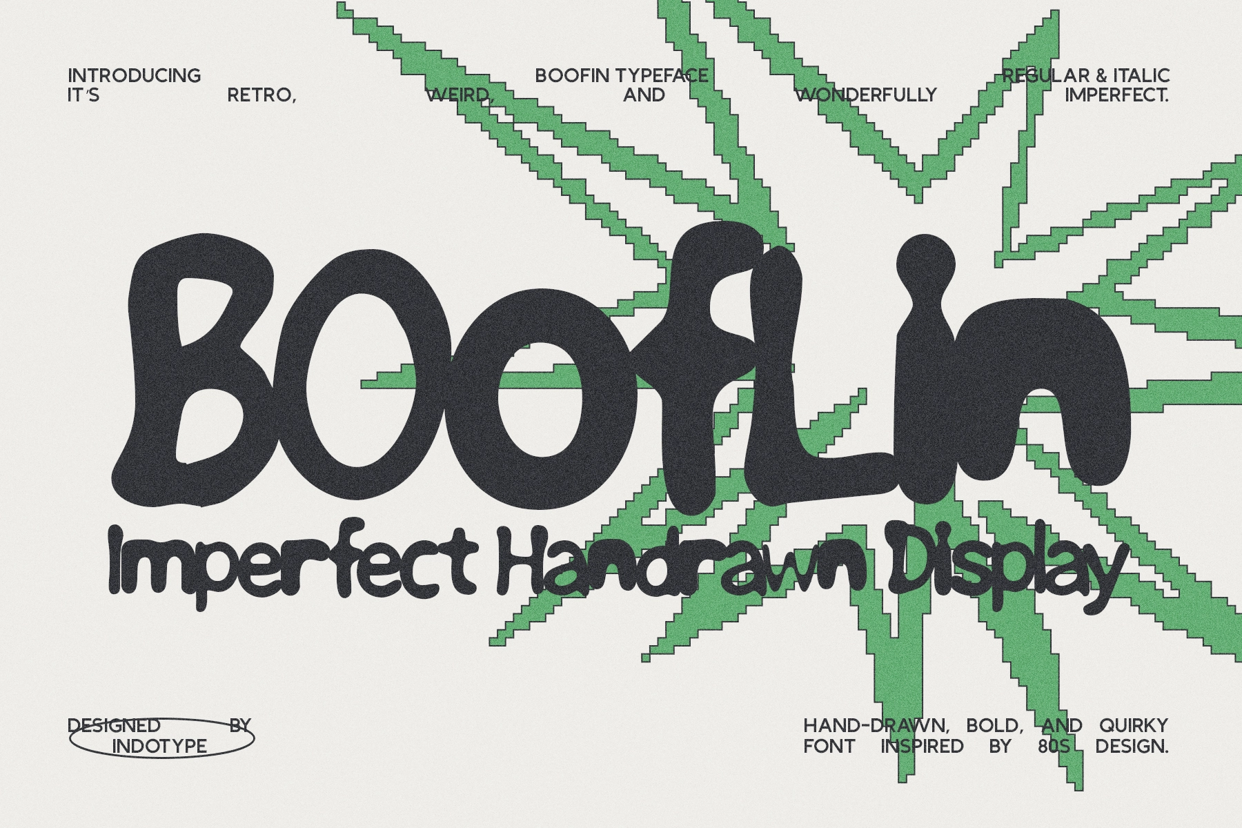 Booflin - Imperfect Hand Drawn Display Font
