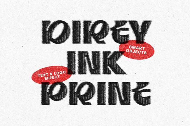 Dirty Ink Print Effect