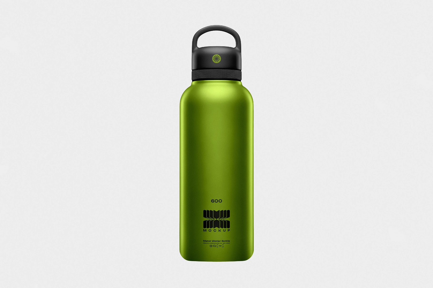 Reusable Metal Water Bottle Mockup