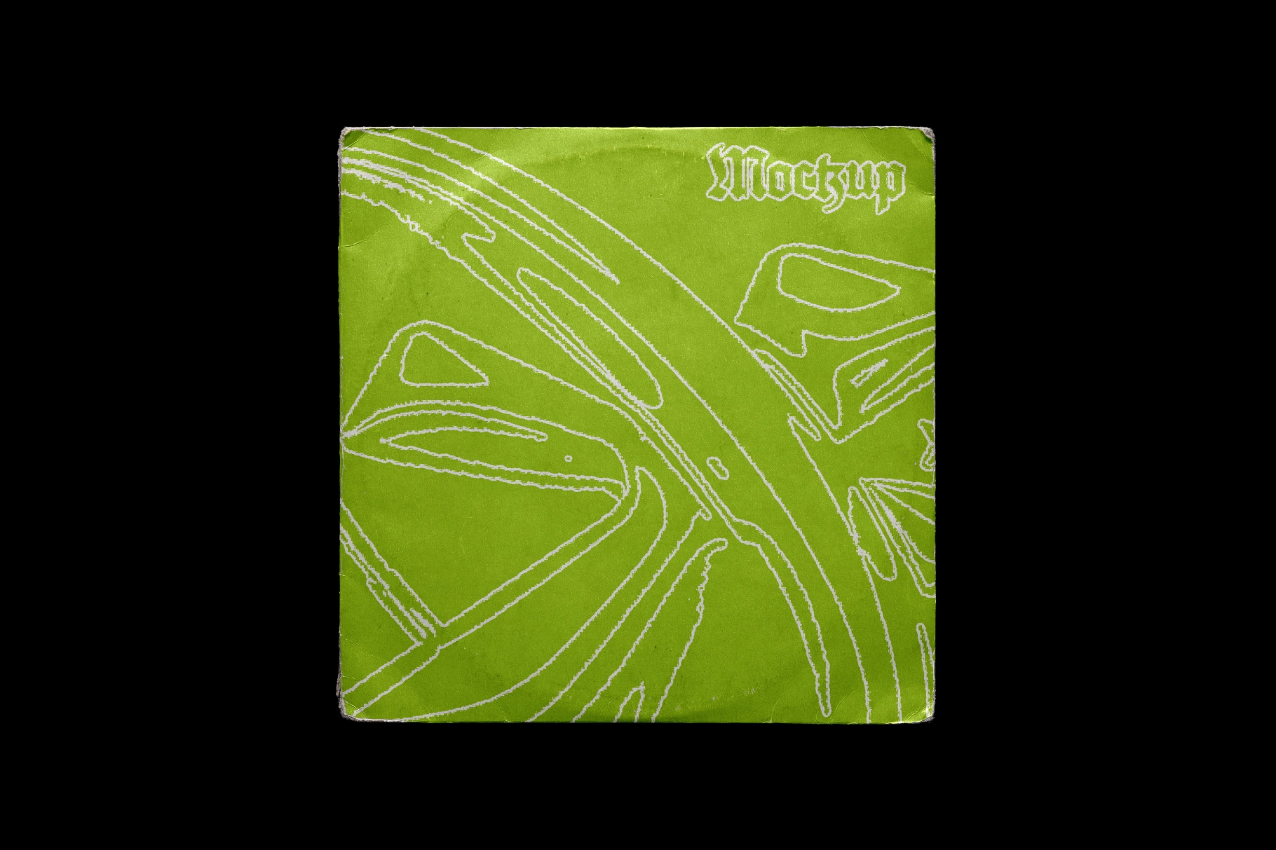 Damaged Vinyl Cover Mockup