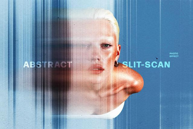 Abstract Slit-Scan Photo Effect