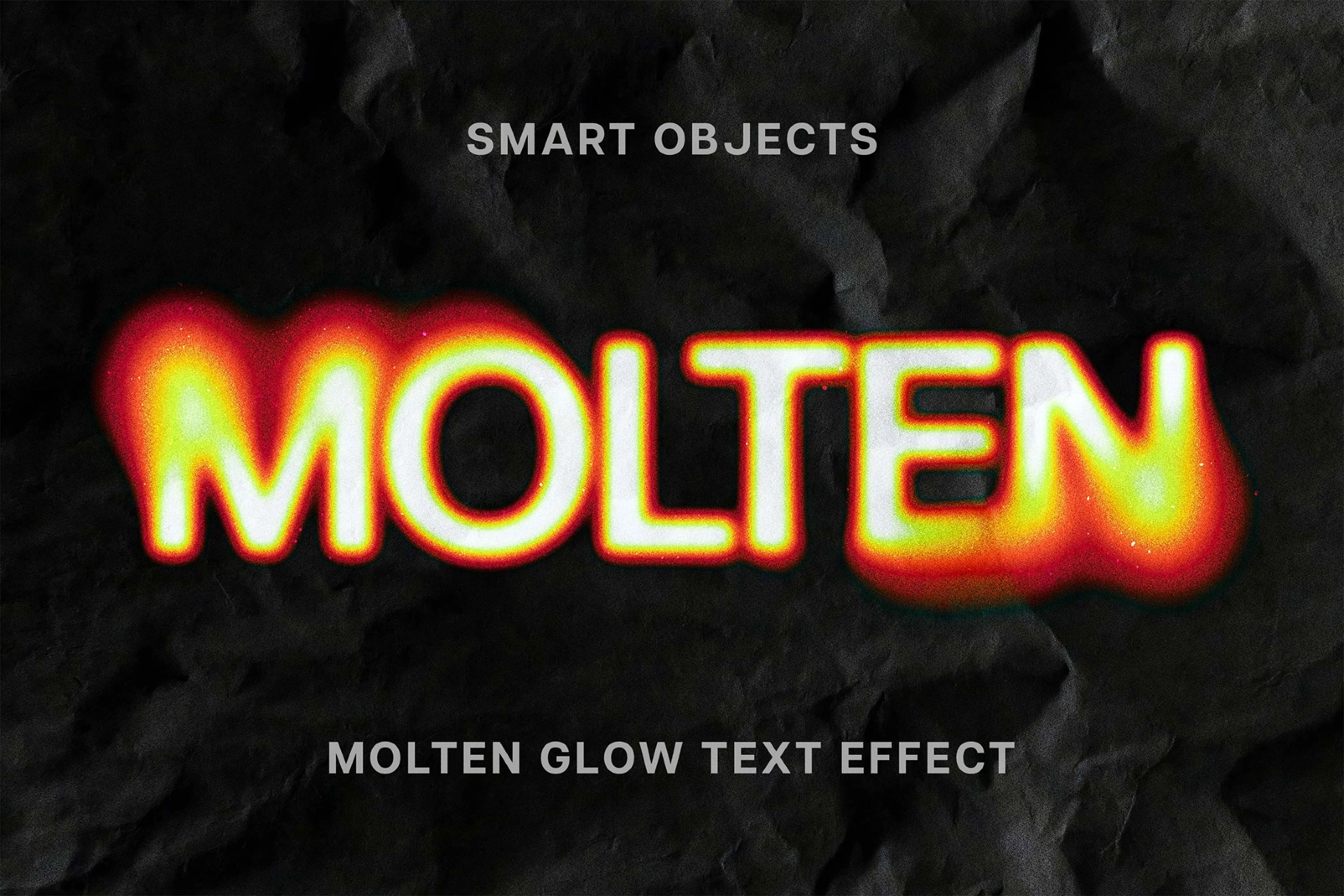 Molten Glow Text Effect