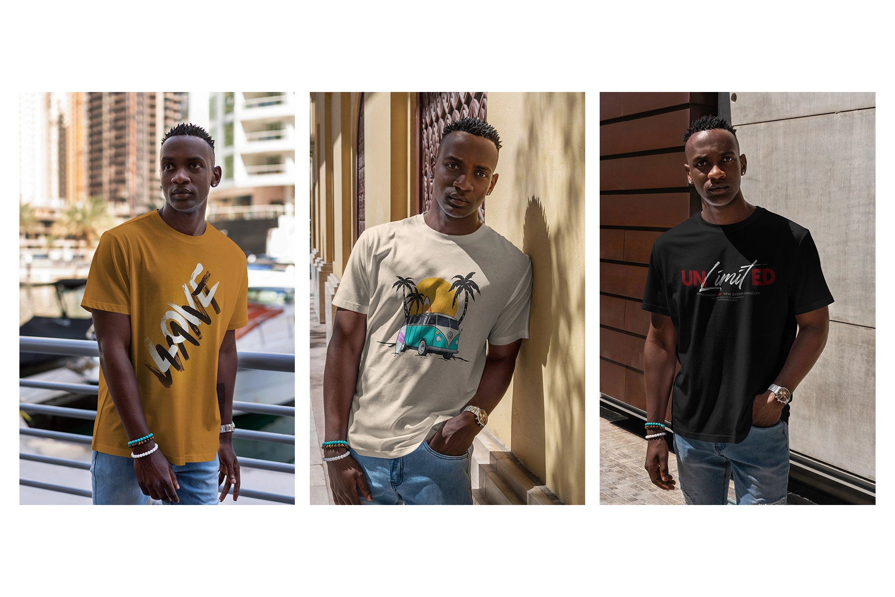 Outdoor T-Shirt Mockup Set