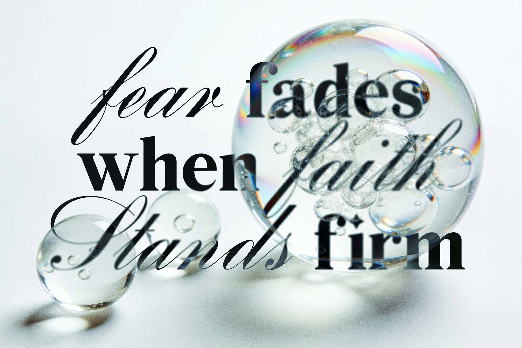 Bubble Refraction Text Effect