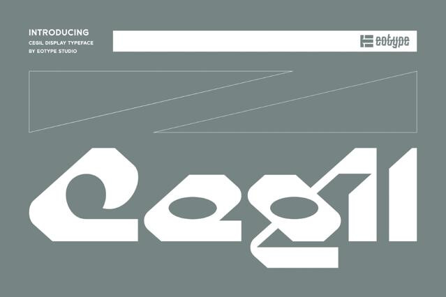 Cegil - Geometric Display Typeface