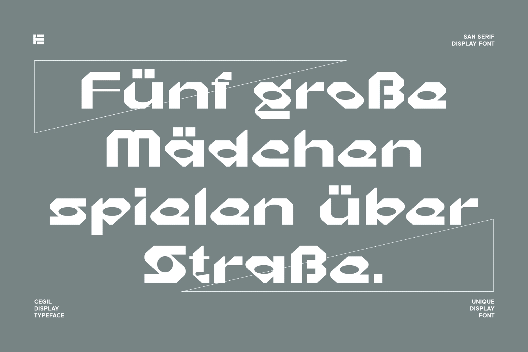 Cegil - Geometric Display Typeface