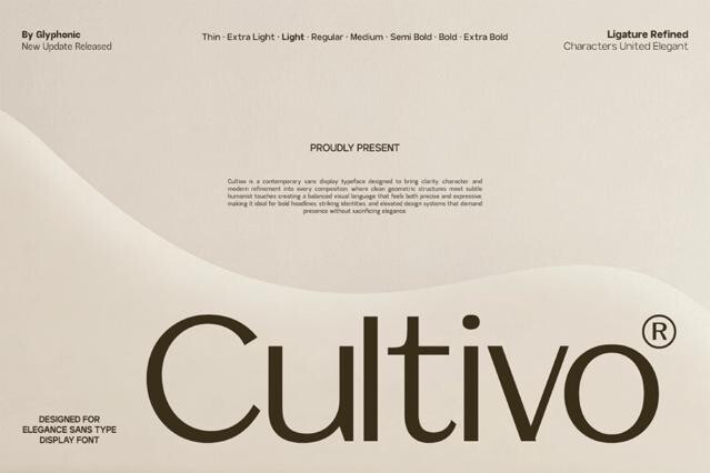 GC Cultivo - Modern Elegant Sans Font