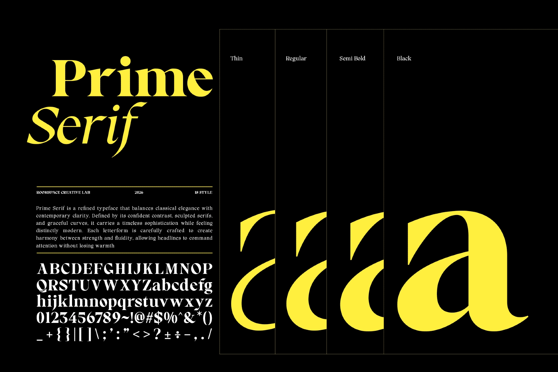 RCL Prime Serif – Modern Editorial Serif Family
