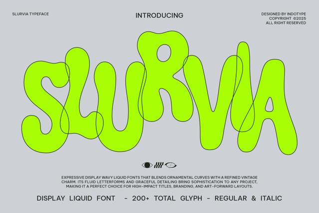 Slurvia - Liquid Display Font