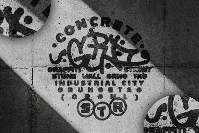 Grunge Street Concrete Text Effect