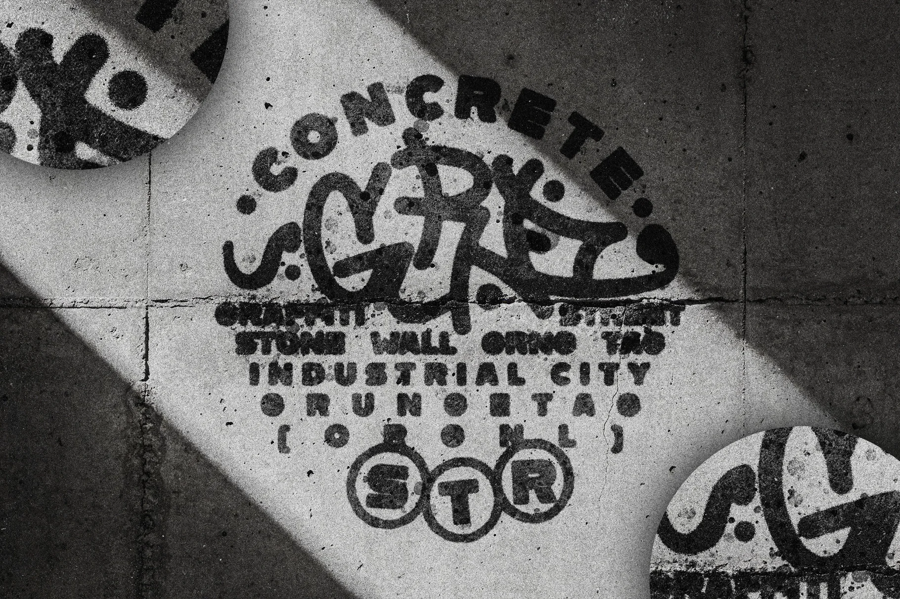 Grunge Street Concrete Text Effect