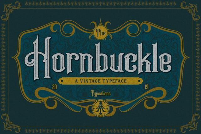Hornbuckle - Vintage Blackletter Font