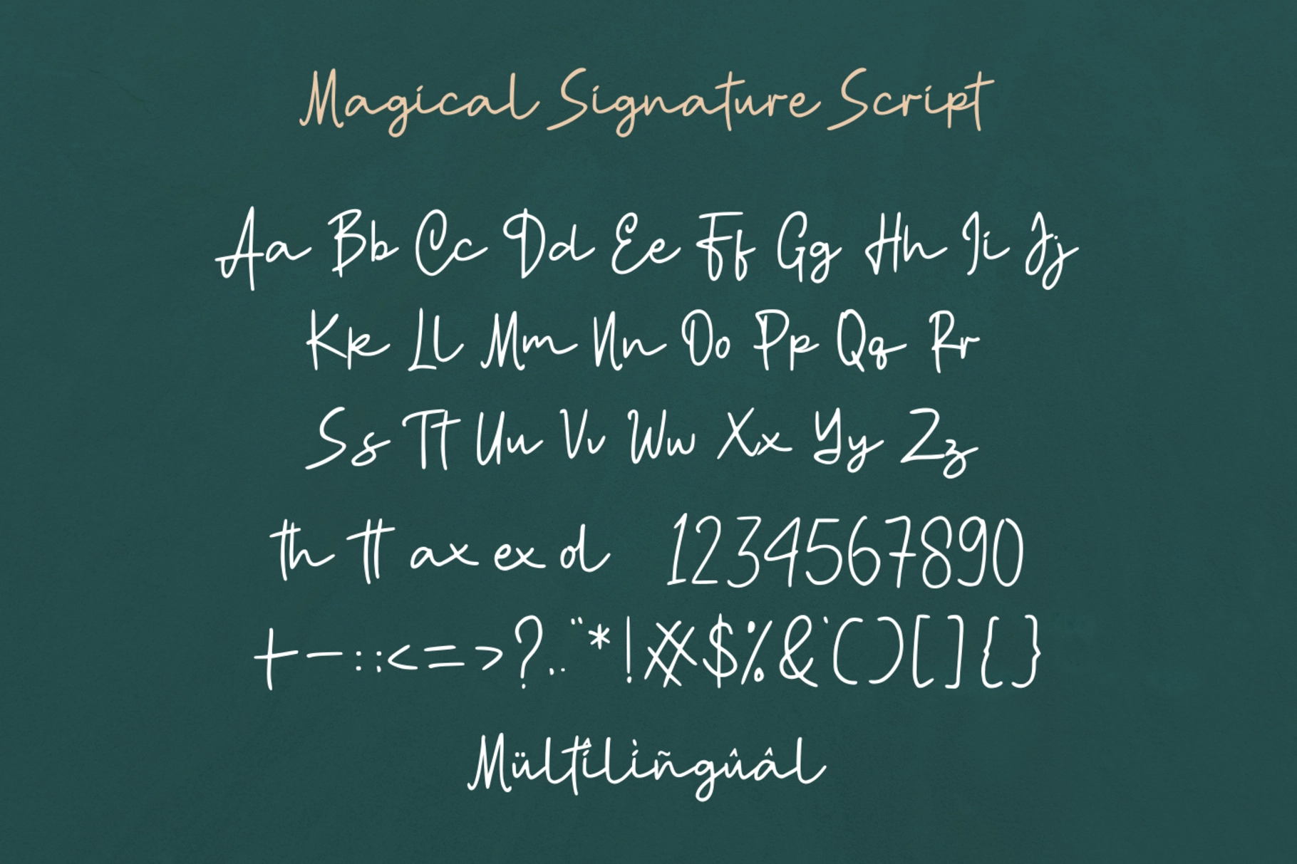 Magical Signature - Modern Luxury Font Duo