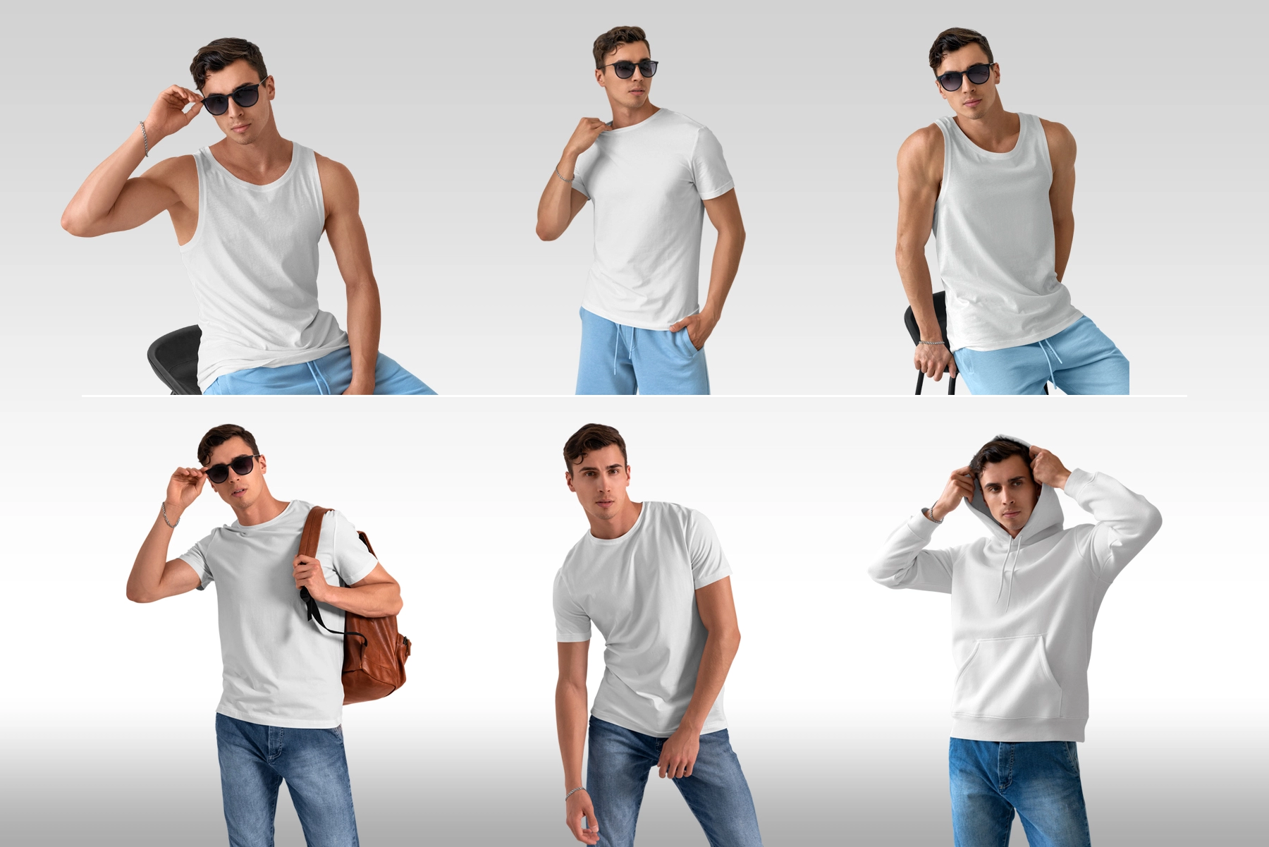 Isolated Apparel Mockups Bundle vol.2