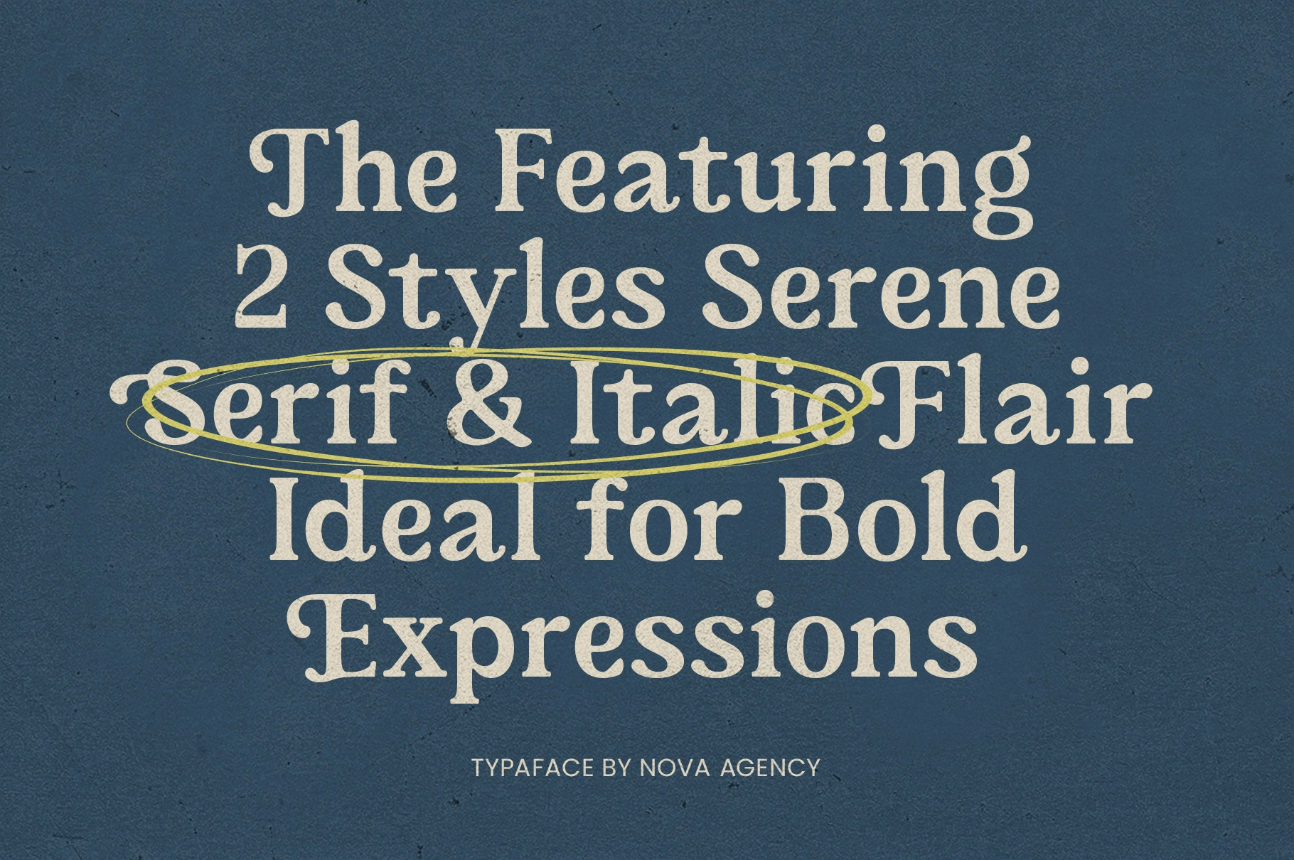 Nova Agency - Bold Retro Serif Font