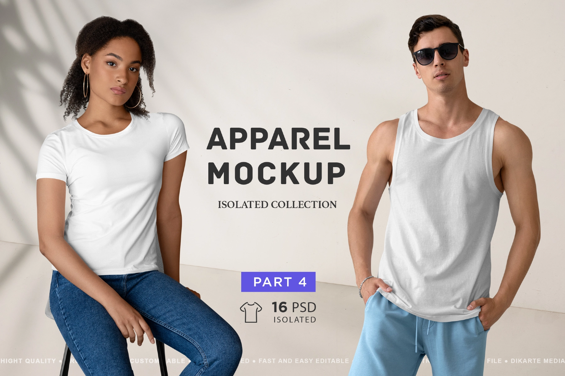 Isolated Apparel Mockups Bundle vol.4