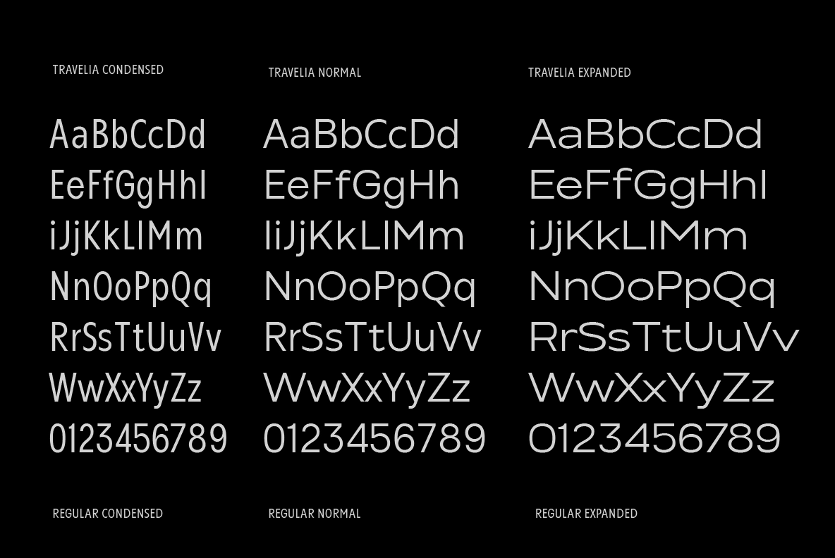 Travelia - Modern Sans Serif Font Family