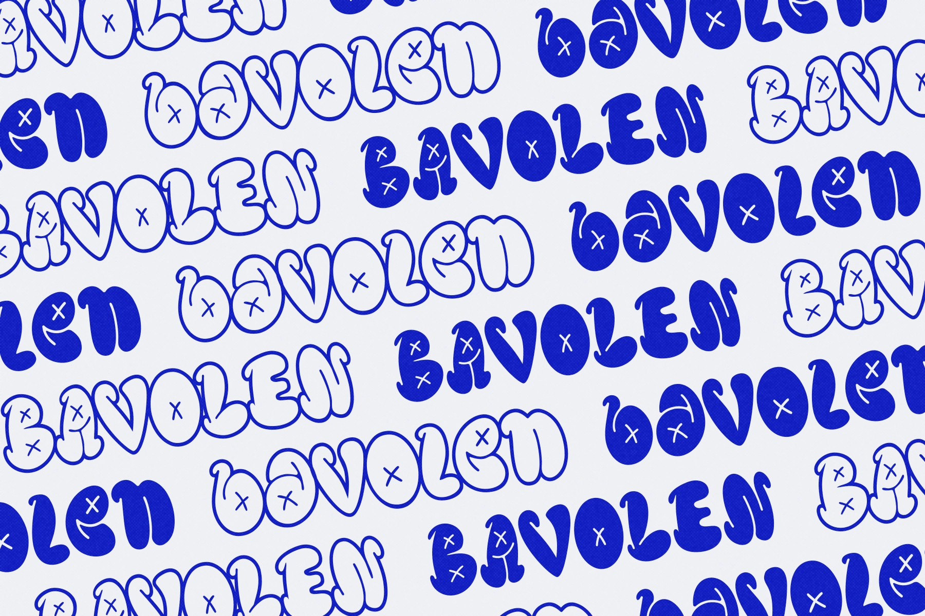 Bavolen - Bubble Graffiti Display Font
