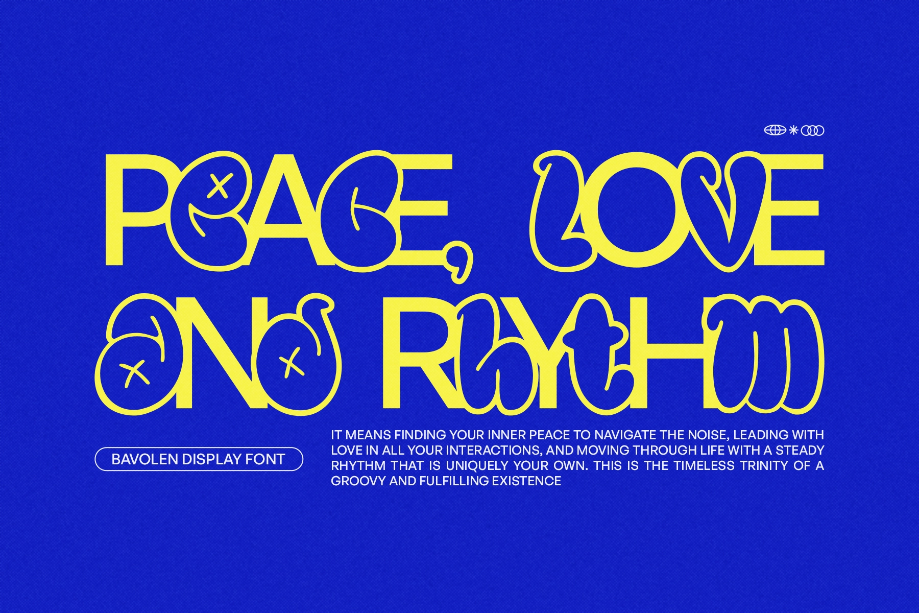 Bavolen - Bubble Graffiti Display Font