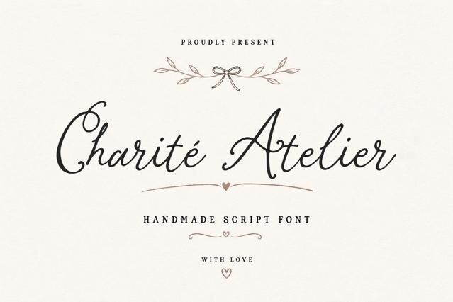 Charite Atelier - Elegant Handmade Script Font
