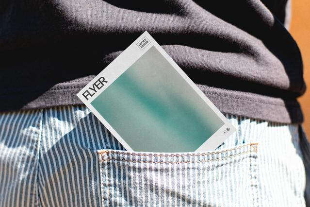 Flyer Mockup in Pocket