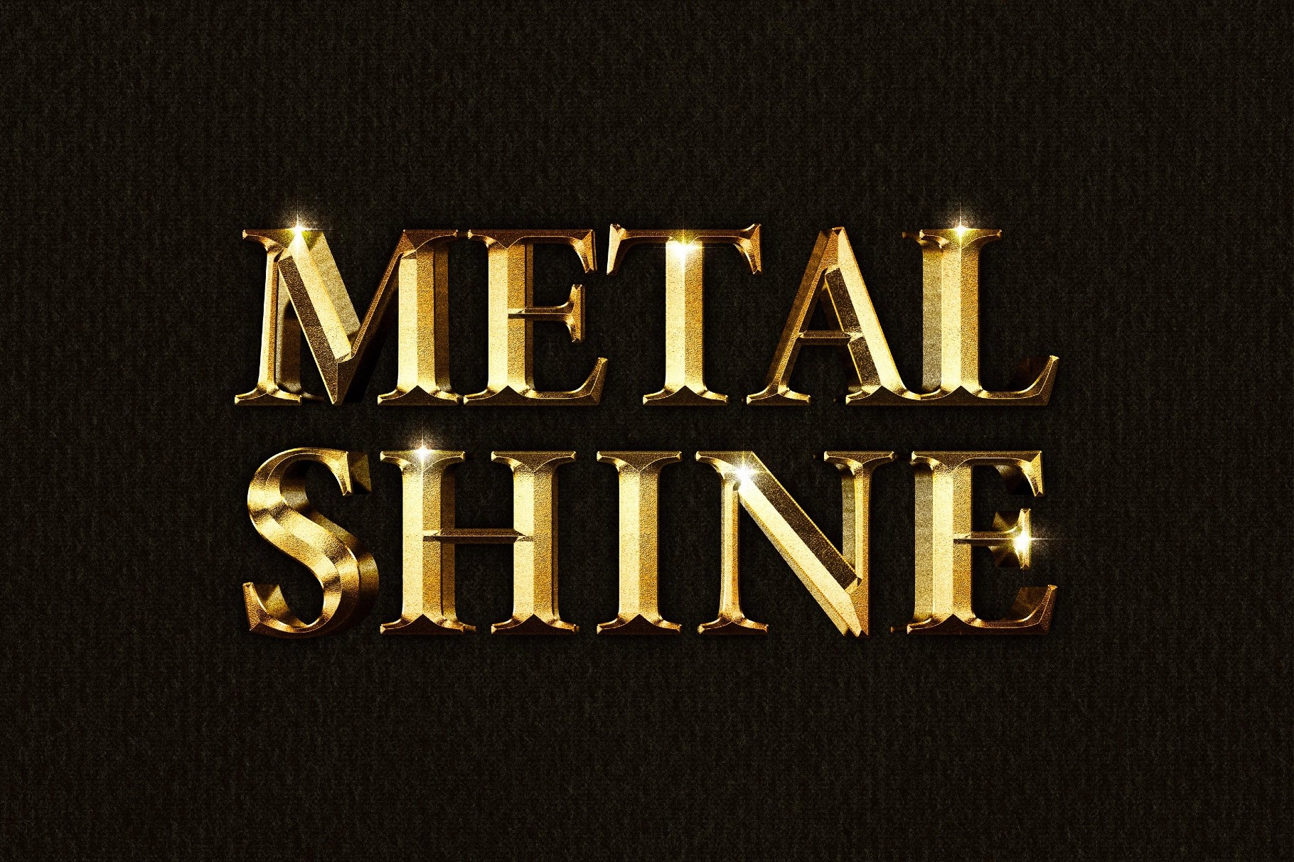 3D Gold Text Effect