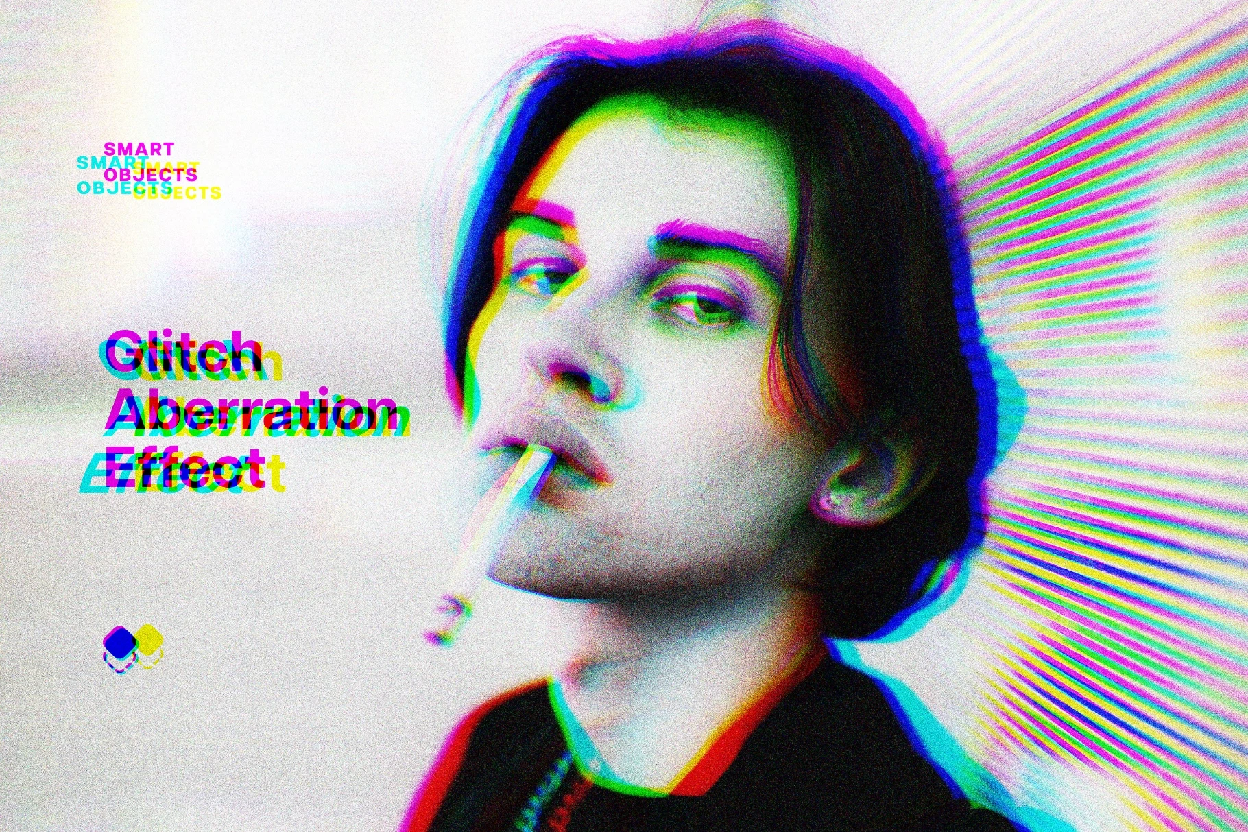 Glitch Aberration Photo Effect